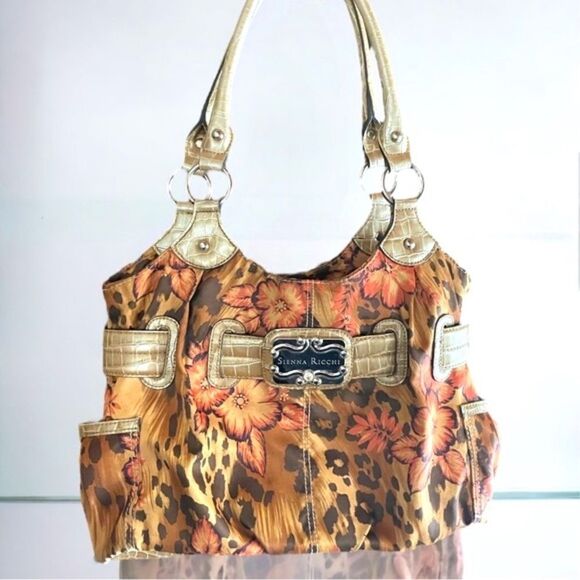 Sienna Ricchi l Double-Handle l Silky Animal Print l Leather l Purse, Satchel - Picture 15 of 15